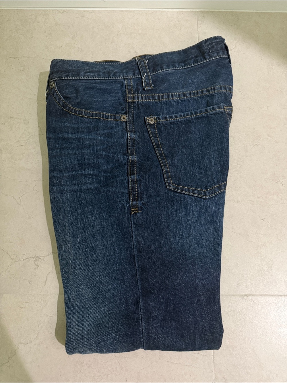 Express Men's Dark Blue Straight Jeans